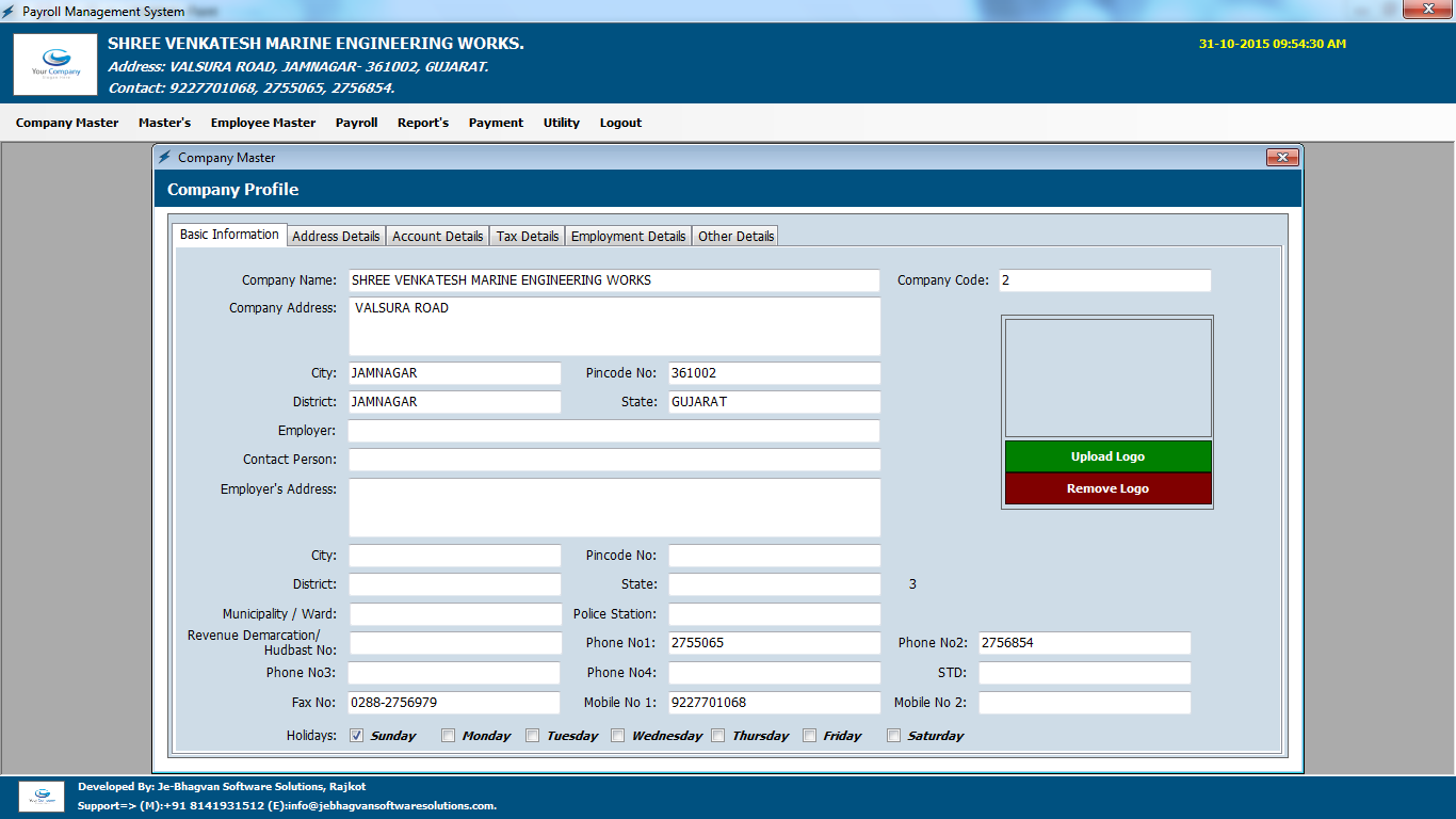 Payroll Management System Software Company Profile